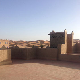 Merzouga on the edge of the Sahara at the Erg Chebbi