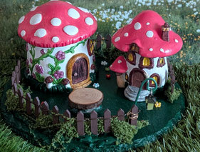 Fliegenpilz als Feenhaus