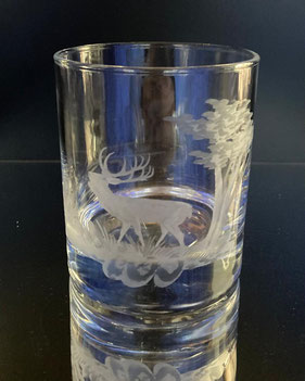 Whiskyglas mit Hirschmotiv – Jagd-Kollektion von Kristallglas Schlenz Sylvia