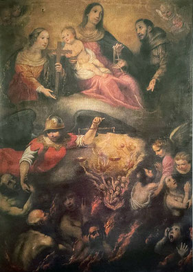 Les Ames du Purgatoire avec Ste Julie et Saint François - Badarocco