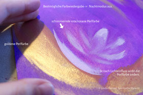 Schimmernde Perlfarbe gold, Lichteinfluss, spirituelle Malerin. Kraftbilder Energiebild für die Seele, Energiebild Seelenbild kaufen klein, spirituelles Energiebild, energiebilder für die seele, wohlfühlen, bewusstseinswandel