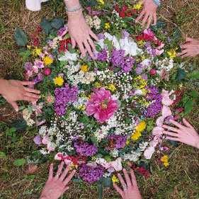 Blumenmandala zu Beltane