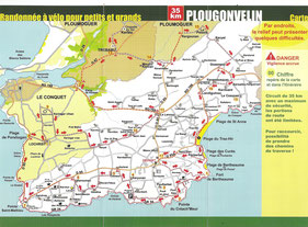 Plougonvelin-Le Conquet-Ploumoguer 35km- For sale at €0.20 at the Plougonvelin tourist office