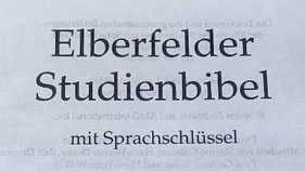 Elberfelder Studienbibel Sprachschlüssel