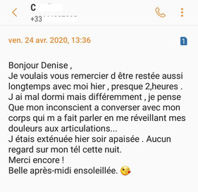 Témoignage sommeil ABC Hypnose Troyes Denise Prugnot