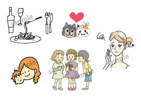 安くSNSアイコンイラスト制作