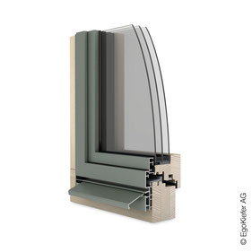 Holz Aluminium-Fenster EgoAllstar flächenversetzt