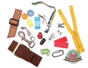 How to incorporate different fasteners/clasps to strengthen motor skills