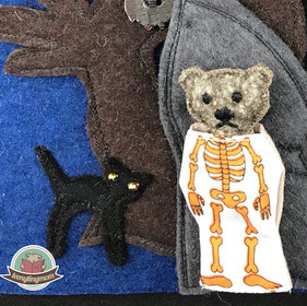 Halloween Kostüm Teddy Spielbuch Nähanleitung