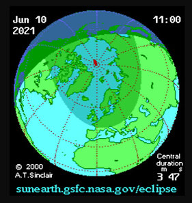 Solar eclipse, June 10, 2021 rapture