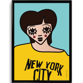 AFFICHE "NEW YORK"  copyright Stephanie Gerlier 2020 / T FOR TIGER