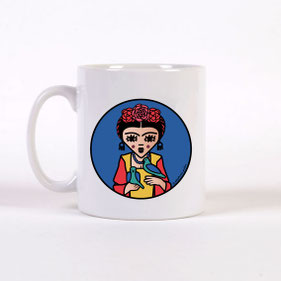  ICONS ICONES FRIDA KAHLO ILLUSTRATION MUG / CREATION ORIGINALE © Stephanie Gerlier / T FOR TIGER