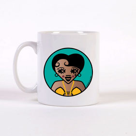 ICONS ICONES JOSEPHINE BAKER ILLUSTRATION MUG / CREATION ORIGINALE © Stephanie Gerlier / T FOR TIGER