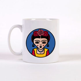 ICONS ICONES FRIDA KAHLO ILLUSTRATION MUG / CREATION ORIGINALE © Stephanie Gerlier / T FOR TIGER