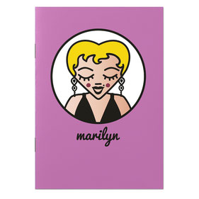 ICONS ICONES MARILYN MONROE ILLUSTRATION CAHIER / CREATION ORIGINALE © Stephanie Gerlier / T FOR TIGER
