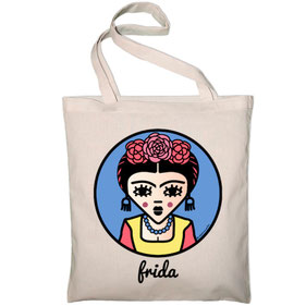 TOTE BAG "BLUE FRIDA"  copyright Stephanie Gerlier 2018 / T FOR TIGER
