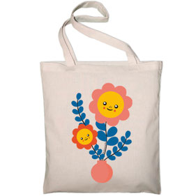 TOTE BAG "BLUE EDITH"  copyright Stephanie Gerlier 2018 / T FOR TIGER
