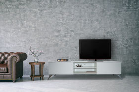 Ruby Fires Elin TV Rack mit Brenner