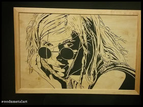 WoodnMetalART Scrollsaw Holzportrait Aurora