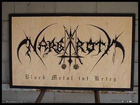 WoodnMetalART Scrollsaw Dekupiersäge Holzlogo Nargaroth Black Metal