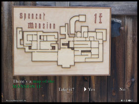 WoodnMetalART Scrollsaw Dekupiersäge Holzbild Spencer Mansion 1F Resident Evil