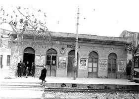 Apeadero de la estación del tren de Valencia