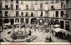 Plaza del Cid hoy Plaza Redonda de València.