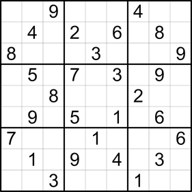 Sudoku © Rätselbüro Martin Simon