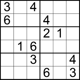 6er-Sudoku © Rätselbüro Martin Simon