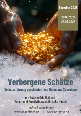 Malworkshop Schreibworkshop mit Brit Gloss und Anke Hirsch in Dresden Intuitives Malen intuitives Schreiben