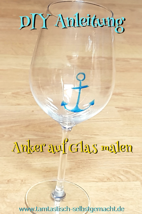 mit-Anker-bemaltes-Windlicht-Text-im-Bild:DIY-Anleitung-Anker-auf-Glas-malen