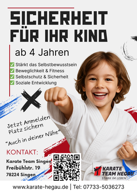 Flyer für Karate in Singen Kinder Karate
