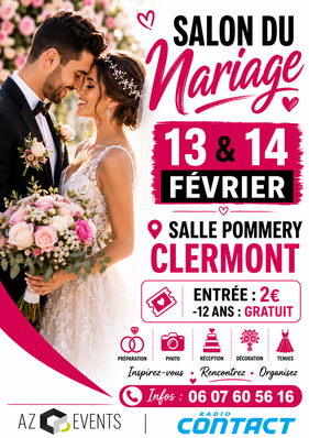 Salon du Mariage de Clermont - 13 et 14 Février 2027