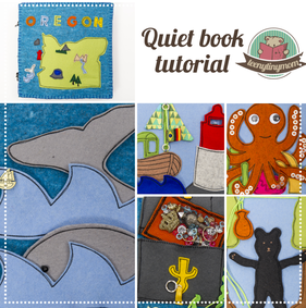 Freebook Tutorial Quiet book Oregon Toddler