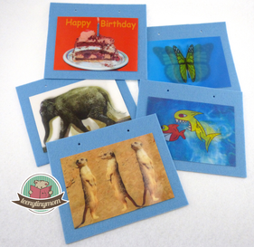 Lenticular cards 3D , crafting for toddler, Quiet book