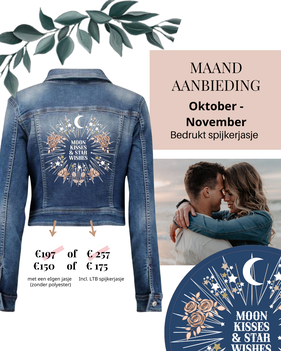 spijkerjasje voor bruid voordeel voor trouwdag