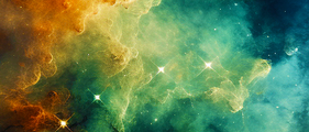 A colourful space nebula, representing the vision of Starship Xplorers to explore our beautiful universe with their own spaceship Nova Nexus. 