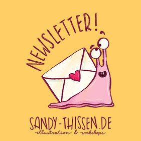 Newsletter email post von einer Kinderbuchillustratorin, infos über Workshops, Kurse, Zeichnen, Comics und Behind the scenes