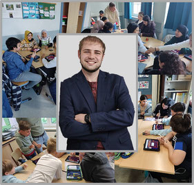 Jonas Grüewald, Gründer von Digi-EP, inmitten seiner Teams (Bild: Digi-EP) 