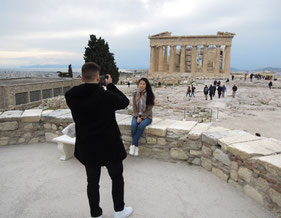 Daran kommt kein Athen-Besucher vorbei: das Parthenon auf der Akropolis ist Athens Touristenmagnet. Foto: Christoph Schumann, 2020