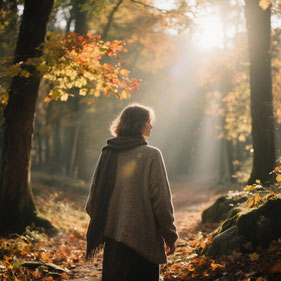 Kurze Pause, Spaziergang, Herbstluft