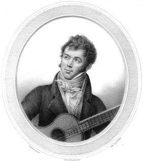 Fernando Sor. Lithografie von G. Engelmann. 1825.