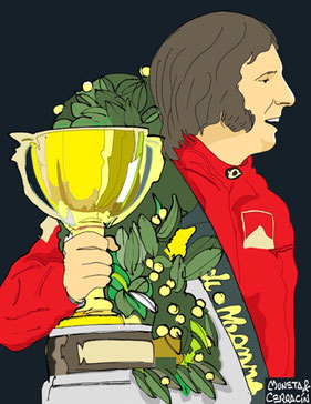 Emerson Fittipaldi al volante by Muneta & Cerracín