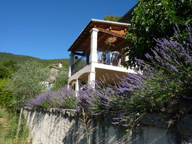 La terrasse couverte du Cantou