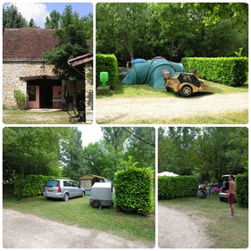 Camping *** Le Moulin des Donnes, Lot, les Emplacements