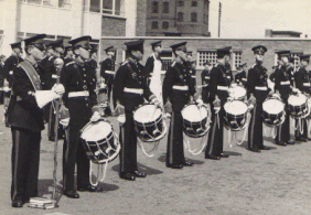 Old black and white photograph of the Corps from the early days