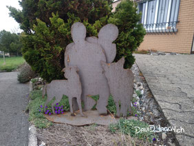 Blechschild Silhouetten Scahttenbilder aus Blech