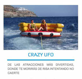 crazy ufo acuático en las palmas