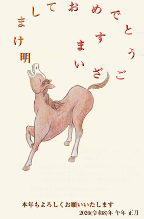 Greeting for 2026 Horse Fire Male year!