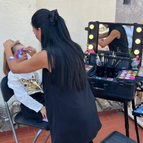Truccabimbi professionale a una festa per bambini